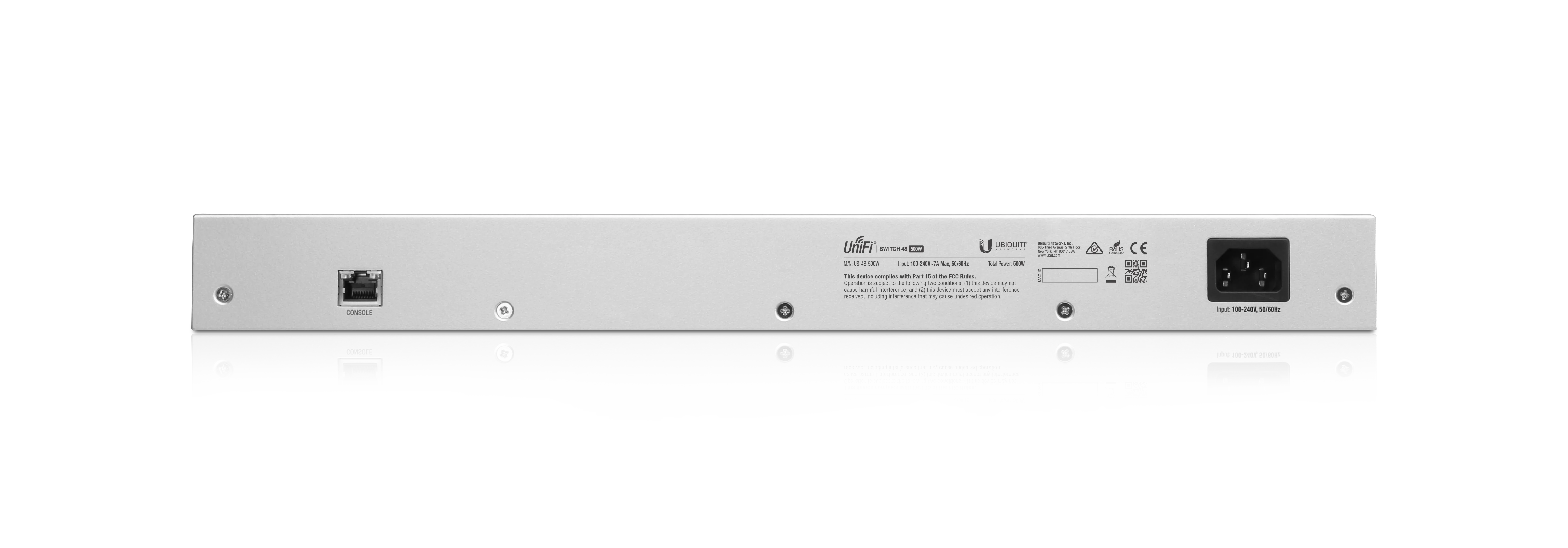 UniFi Switch 48 500W back