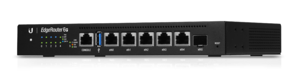 EdgeMax EdgeRouter 6 PoE front angle