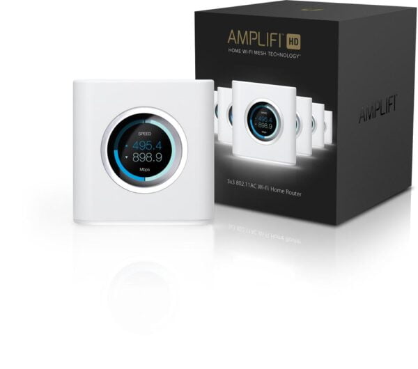 AmpliFi HD Mesh Router box with product