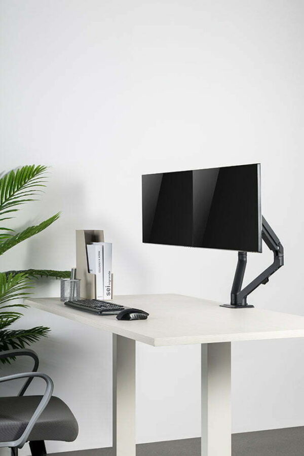 Newstar FPMA-D650DBLACK NewStar flat screen desk mount lifestyle 1