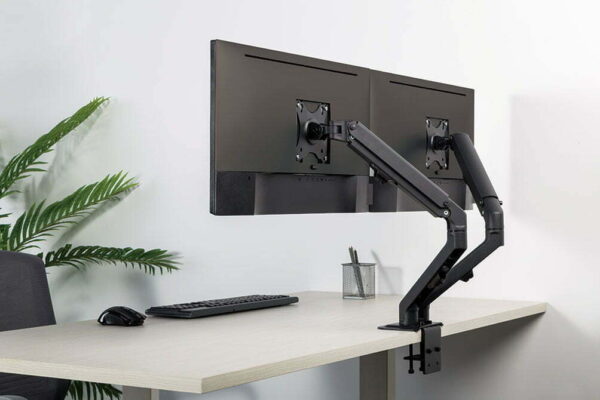 Newstar FPMA-D650DBLACK NewStar flat screen desk mount lifestyle 3