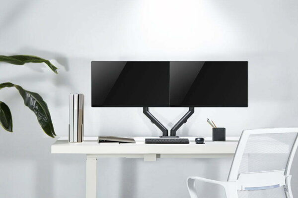Newstar FPMA-D650DBLACK NewStar flat screen desk mount lifestyle 5