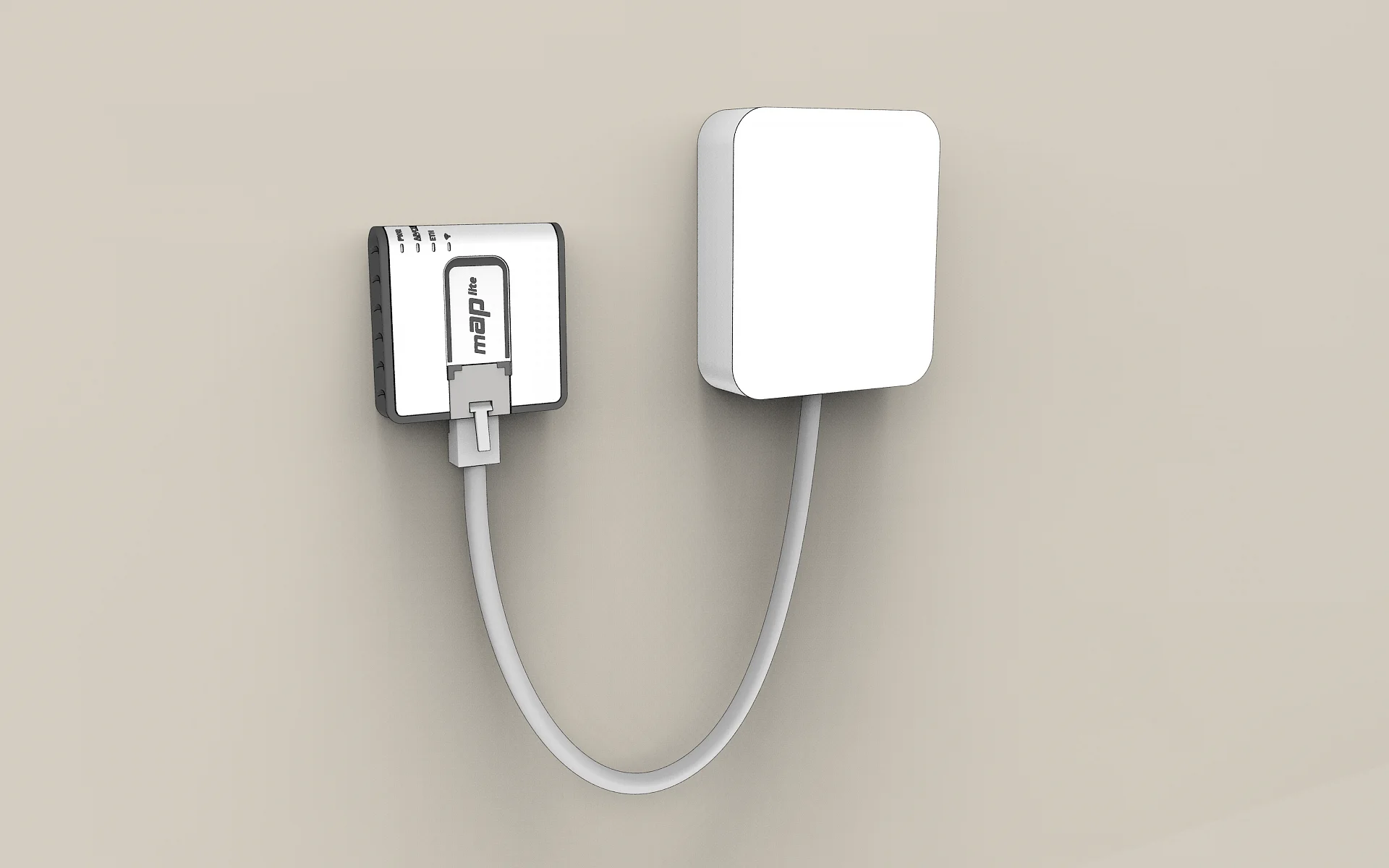 MikroTik mAP lite mounted