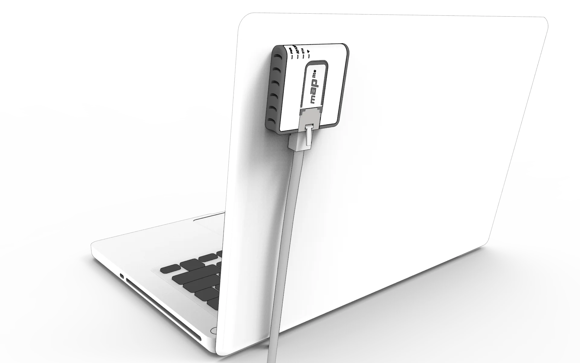 MikroTik mAP lite mounted