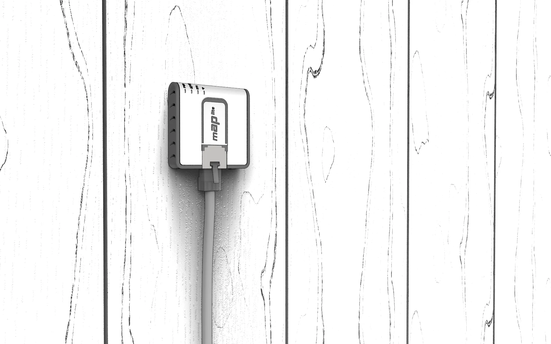 MikroTik mAP lite mounted