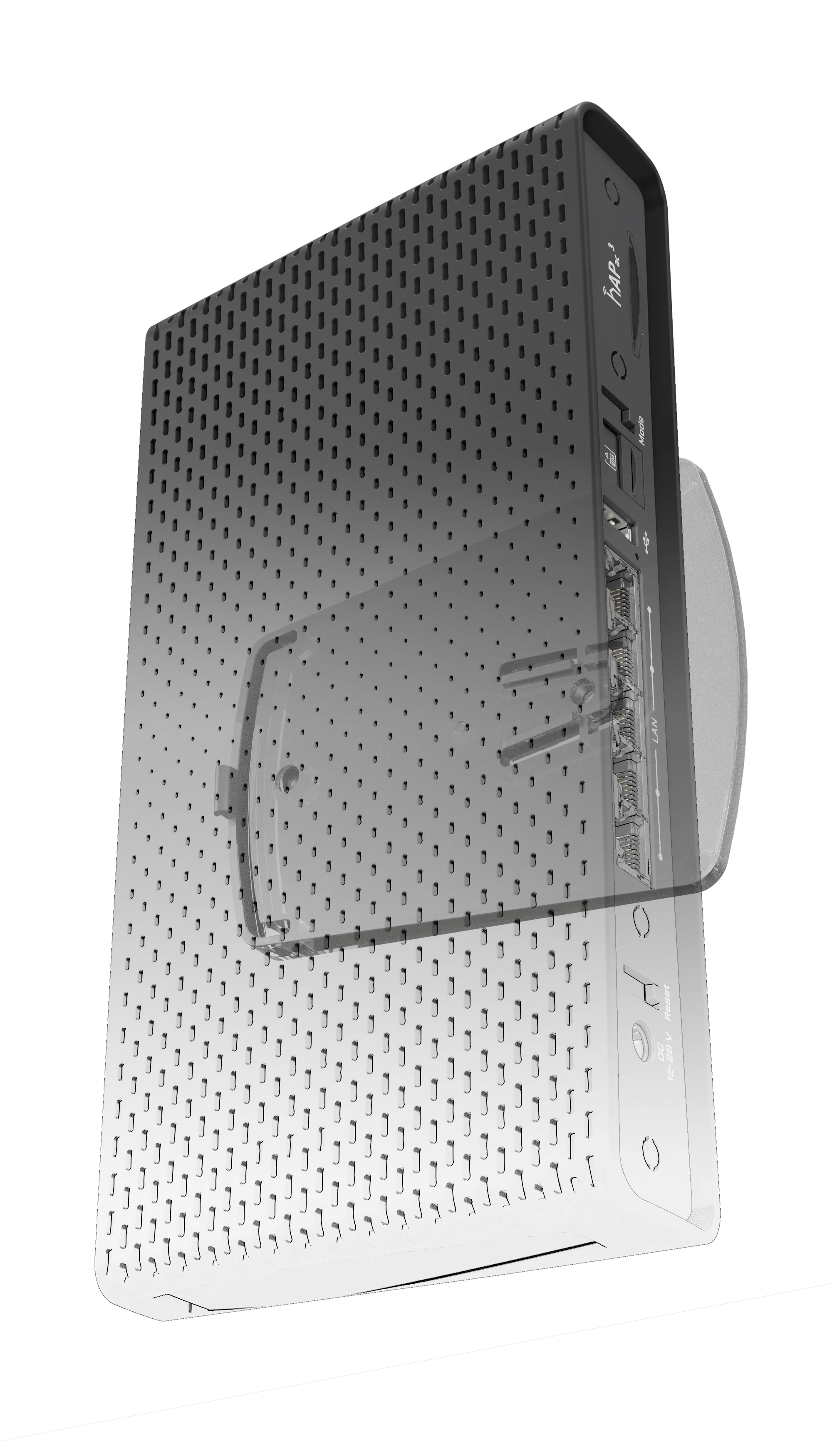 MikroTik hAP ac3 LTE6 kit mounted