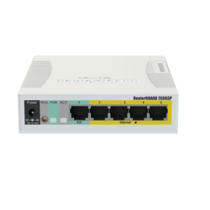 MikroTik RB260GSP – 5 port gigabit switch + PoE